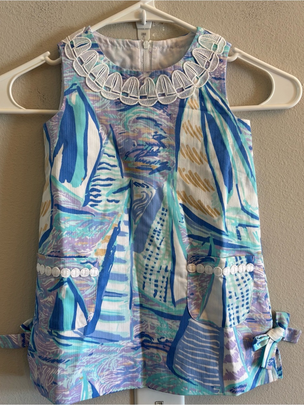Lilly Pulitzer Shift Dress It’s Aboat Time Sailboats Nautical Size 2 NEW